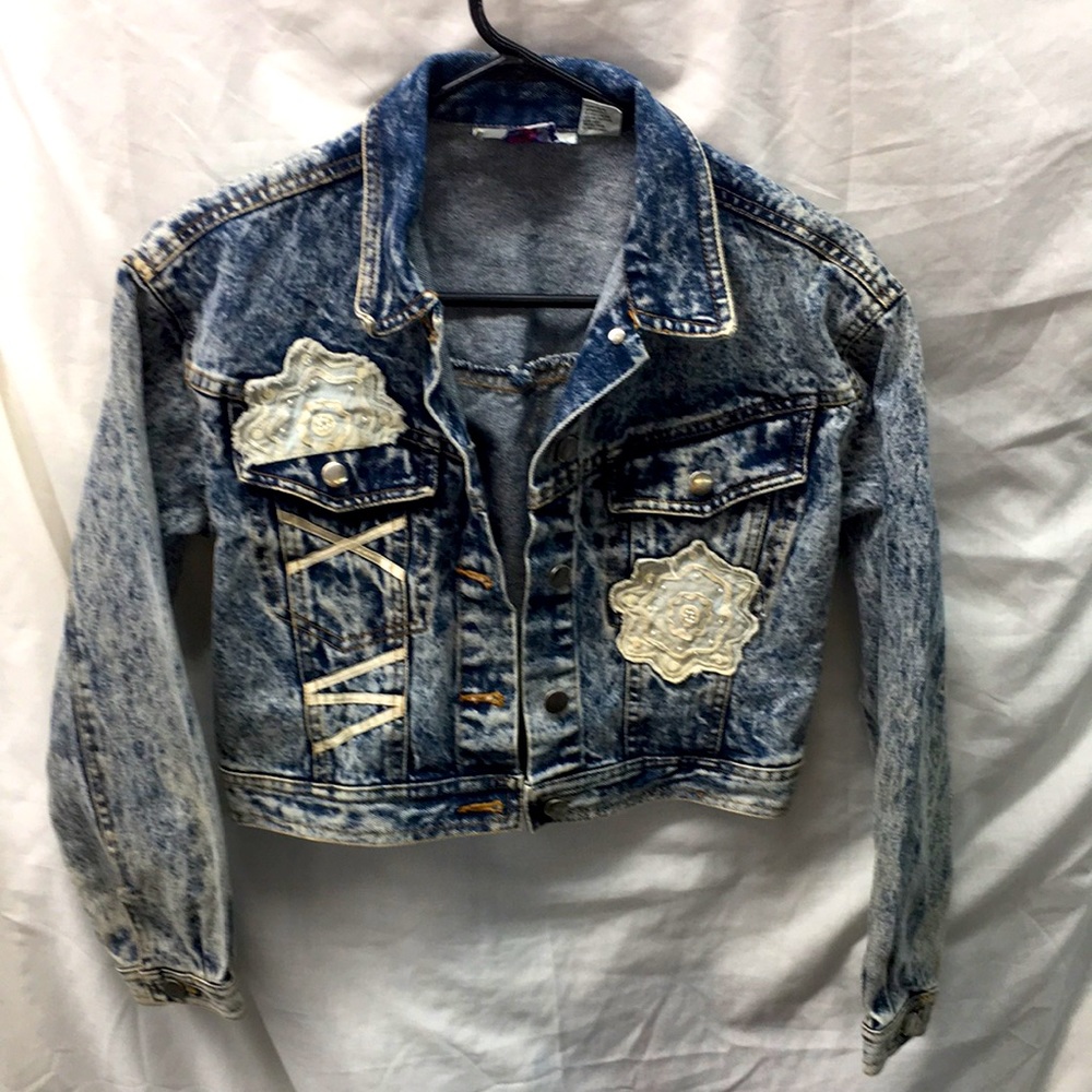 Next up vintage acid wash jacket ladies sz 10